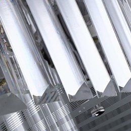 Lámpara de techo moderna contemporánea de cristal con mando a distancia