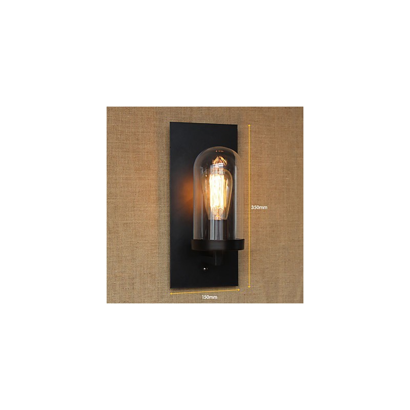 Aplique de pared decorativo estilo rústico americano para sala de estar, pasillo pastoral, almacén, industria, mesita de noche, bar