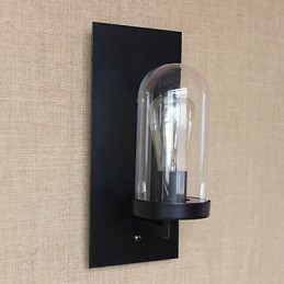 Aplique de pared decorativo estilo rústico americano para sala de estar, pasillo pastoral, almacén, industria, mesita de noche, bar