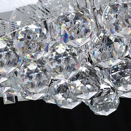 Lámpara de techo moderna contemporánea de cristal con mando a distancia