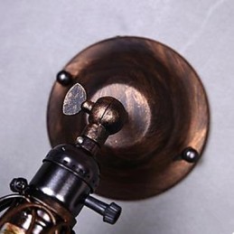 Lámpara de pared de jaula pequeña de estilo industrial que restaura las antiguas costumbres de los pasillos. Lámparas y faroles para pasillos.