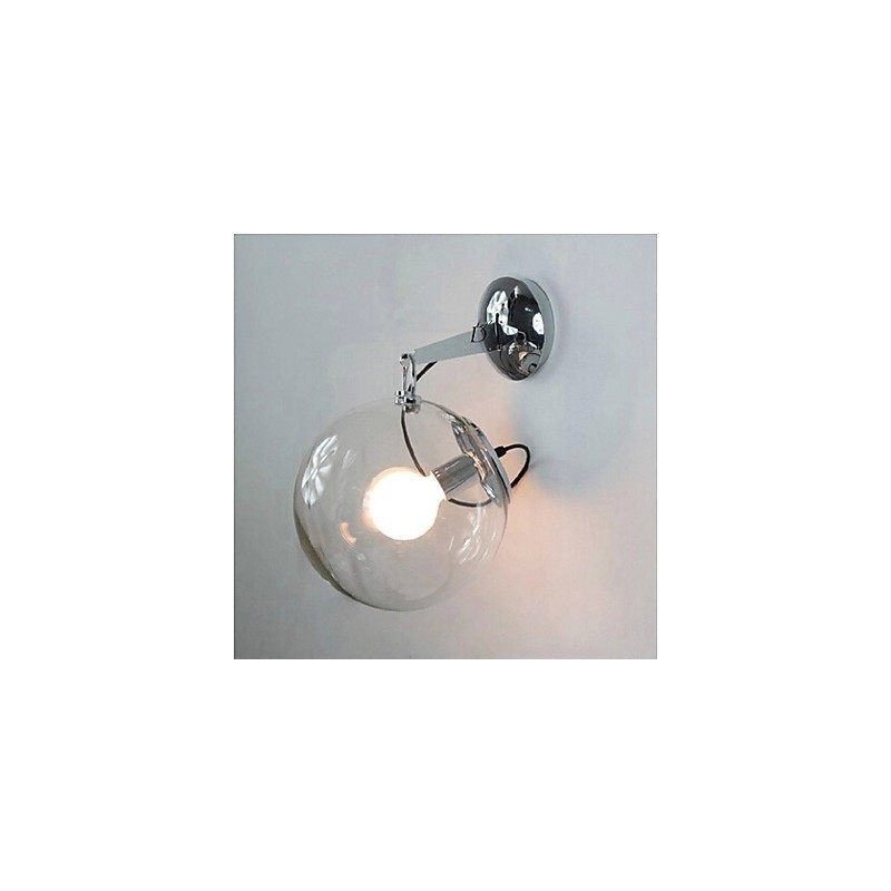 Lámpara colgante de pared con bola de burbuja de cristal moderna con diseño creativo e individualidad