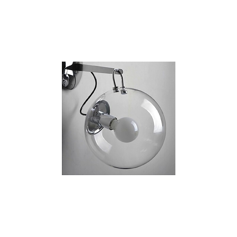 Lámpara colgante de pared con bola de burbuja de cristal moderna con diseño creativo e individualidad