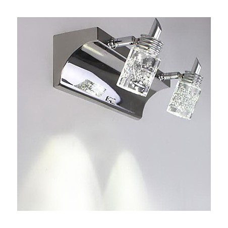 Iluminación de baño de cristal moderna y contemporánea de metal Iluminación de baño de cristal moderna y contemporánea de metal