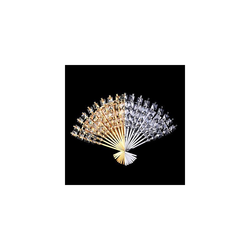Lámpara de pared de cristal contemporánea y con diseño de abanico para San Valentín