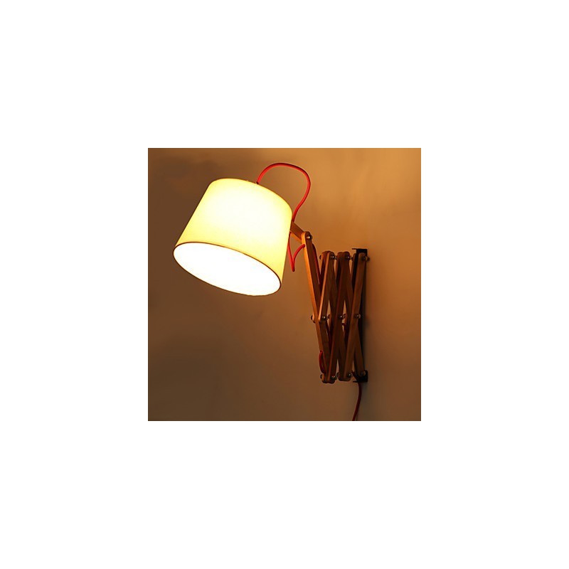 Apliques de pared Lámparas de pared de lectura Estilo mini Tradicional Clásico Madera Bambú