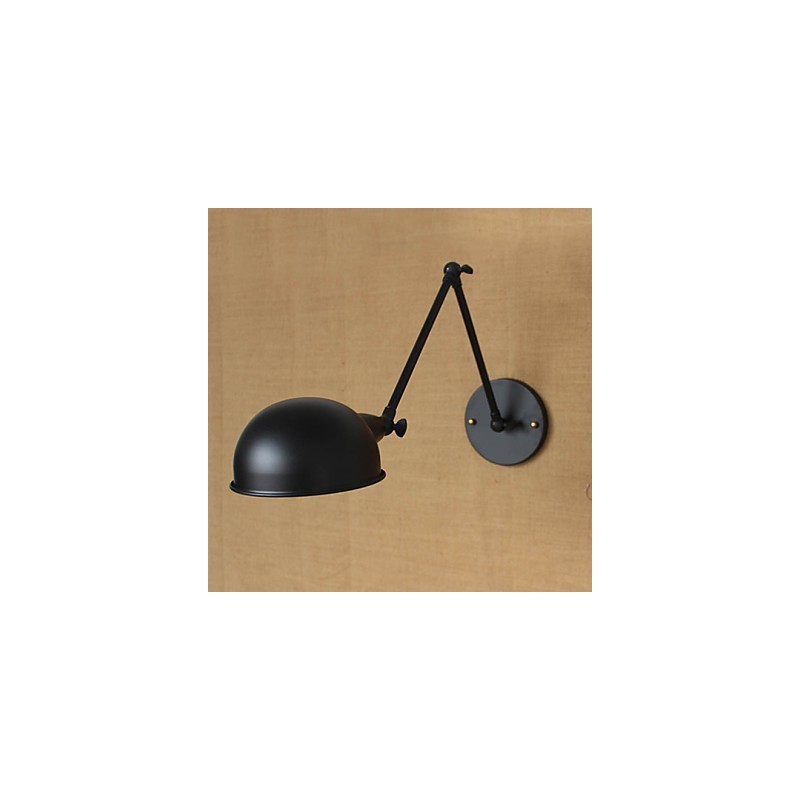 Aplique de pared decorativo de estilo industrial, estilo retro, de doble brazo largo, con personalidad sencilla para mesita de noche o comedor.
