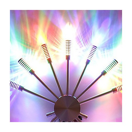 Aplique de pared moderno con diseño de luz dispersa en 7 direcciones, luz en forma de abanico Aplique de pared moderno con diseño de luz dispersa en 7 direcciones, luz en forma de abanico
