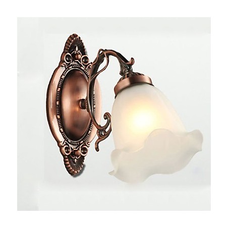Lámpara de pared de hierro forjado, estilo europeo, elegante y moderno, de cristal retro. Lámpara de pared de hierro forjado, estilo europeo, elegante y moderno, de cristal retro.