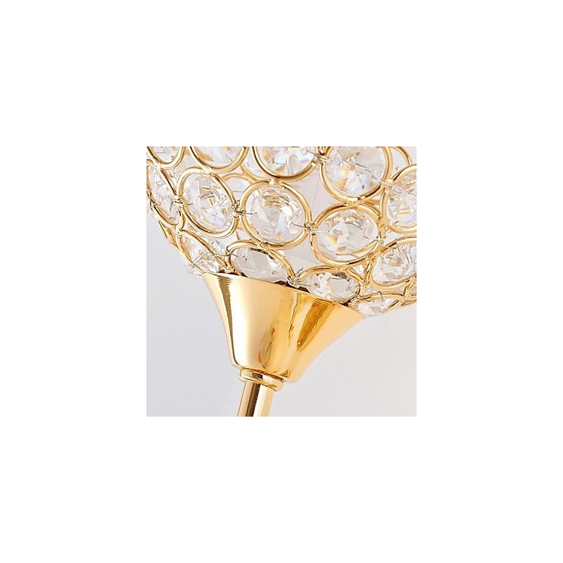 Apliques de pared de cristal de metal contemporáneo moderno