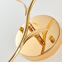 Apliques de pared de cristal de metal contemporáneo moderno