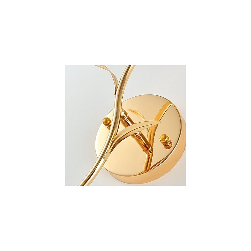 Apliques de pared de cristal de metal contemporáneo moderno