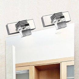 Apliques de pared Iluminación de baño Bañadores de pared Cristal Mini Estilo Moderno Contemporáneo Metal