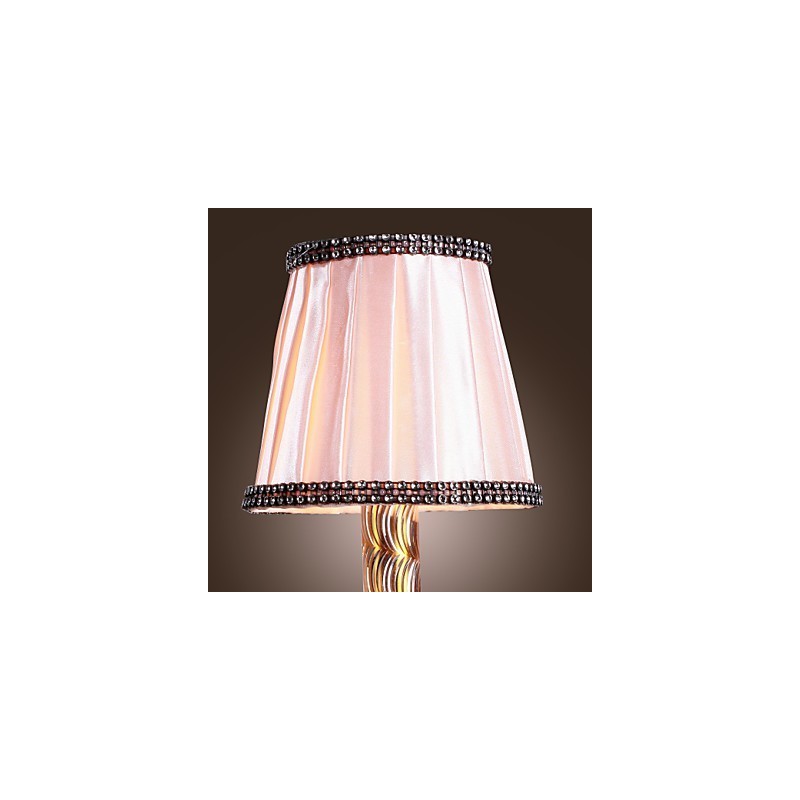 Elegante lámpara de pared de cristal en color rosa
