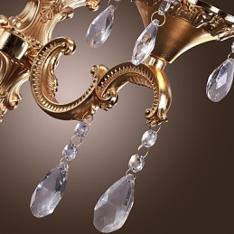 Elegante lámpara de pared de cristal en color rosa