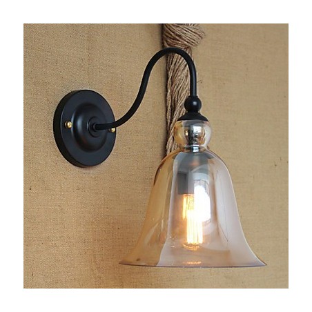 Aplique de pared de vidrio decorado con estilo minimalista de estilo rural americano para sala de estar y pasillo Aplique de pared de vidrio decorado con estilo minimalista de estilo rural americano para sala de estar y pasillo