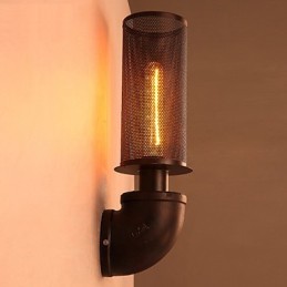 Lámpara de pared creativa de hierro forjado estilo loft restaurada de formas antiguas