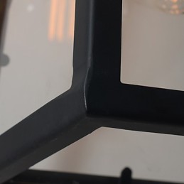 Lámpara de pared retro de calidad para pasillo de la industria eólica, lámpara de pared de hierro con