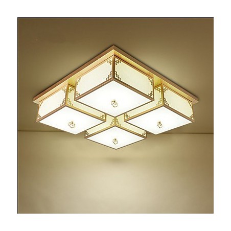 Lámparas de techo de hierro de estilo chino que crean una atmósfera de iluminación.