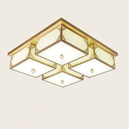 Lámparas de techo de hierro de estilo chino que crean una atmósfera de iluminación.