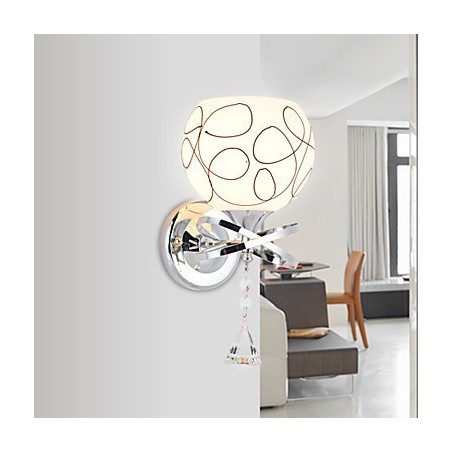 Lámparas de pared de cristal creativas, contemporáneas y contraídas.