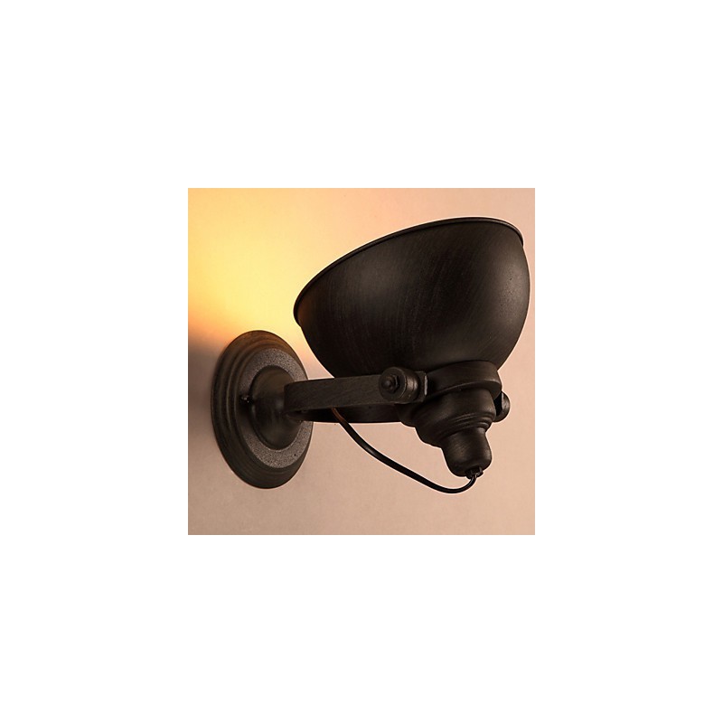 Lámpara de pared vintage creativa con maceta de hierro forjado para loft