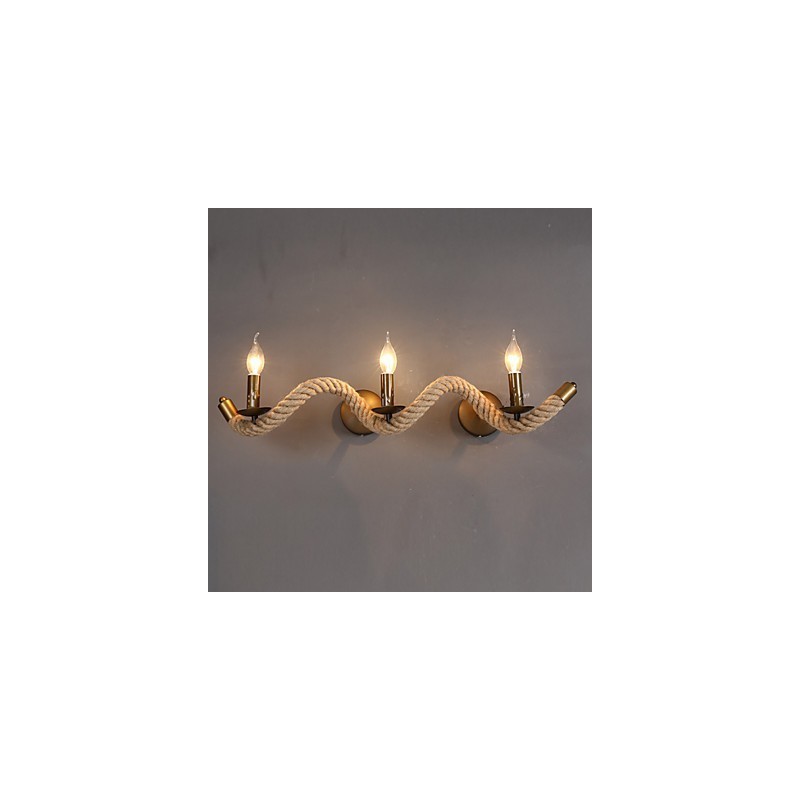 Lámparas de pared clásicas retro para dormitorio, lámpara de pared de hierro europea para pasillo, balcón, sala de estar