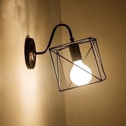 Lámparas de pared de la industria americana, estilo nostálgico vintage de hierro forjado para loft, pasillo y balcón.