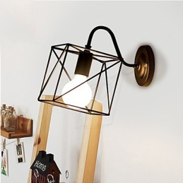 Lámparas de pared de la industria americana, estilo nostálgico vintage de hierro forjado para loft, pasillo y balcón.