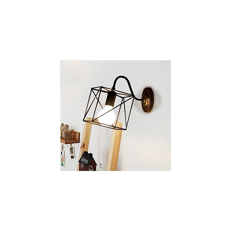 Lámparas de pared de la industria americana, estilo nostálgico vintage de hierro forjado para loft, pasillo y balcón.