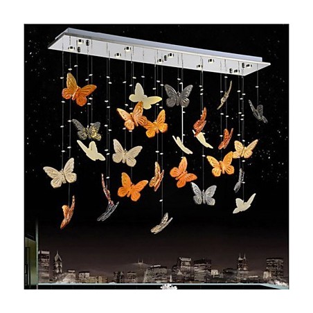 Lámpara colgante de mariposa de cristal Lámpara colgante de mariposa de cristal