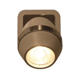 Apliques de pared cromados esféricos modernos para baño, 3 W