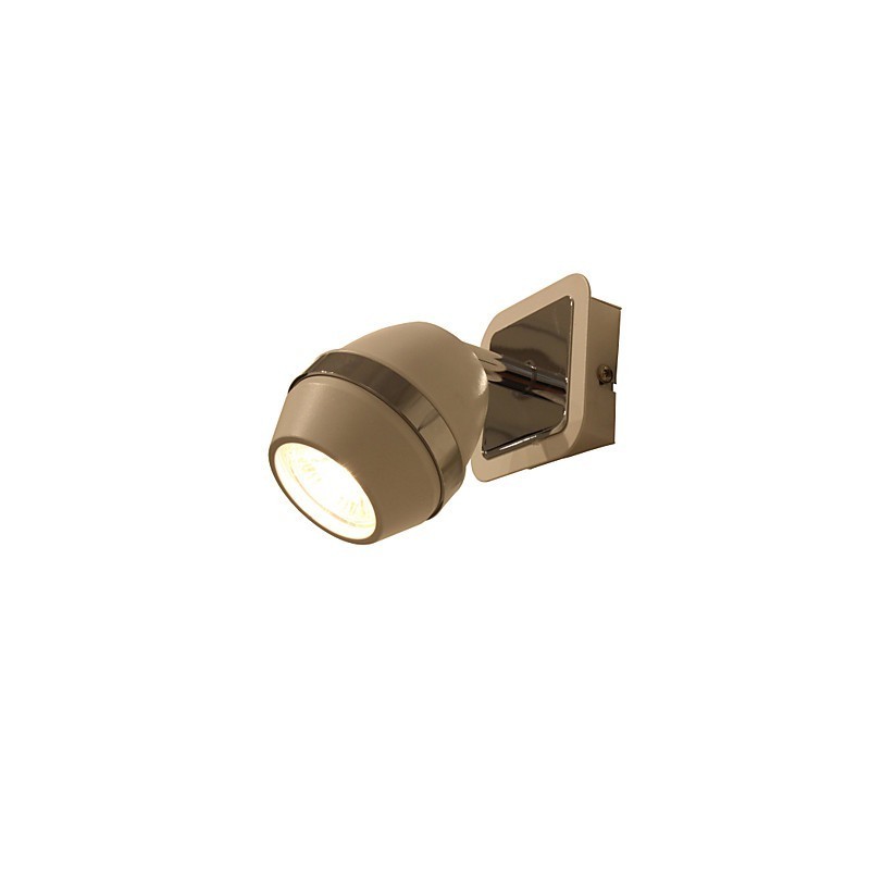 Apliques de pared cromados esféricos modernos para baño, 3 W