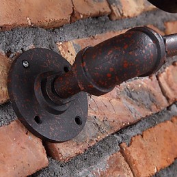 Apliques de pared estilo mini rústico Lodge de metal