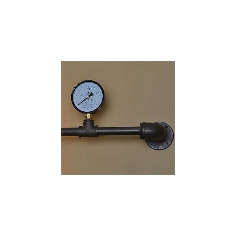 Apliques de pared de 5 luces, tubería de agua, hierro, estilo mini, estilo industrial, estilo campestre, metal.
