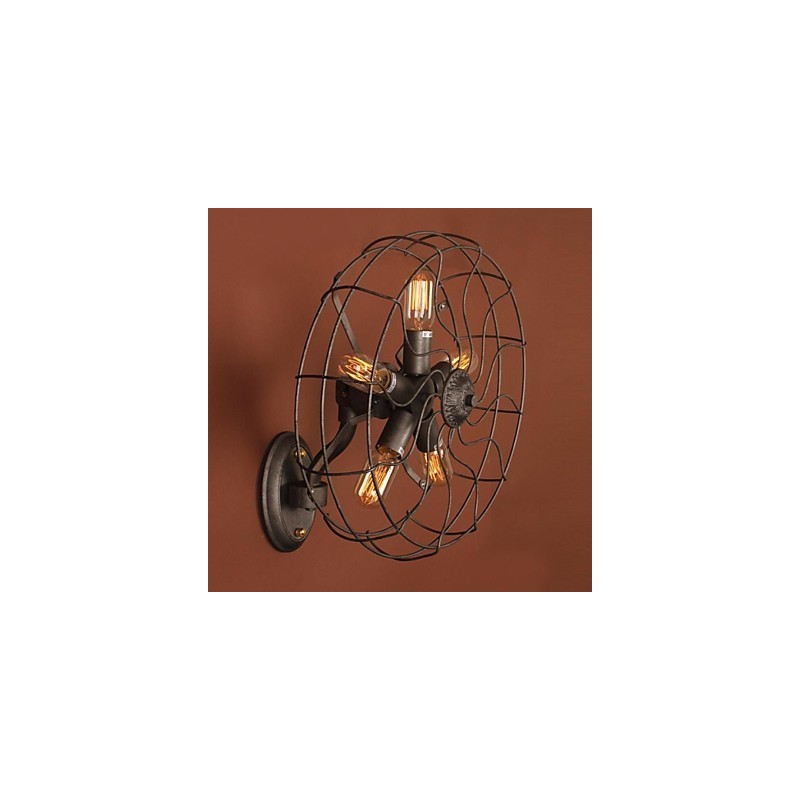Apliques de pared estilo mini de metal campestre