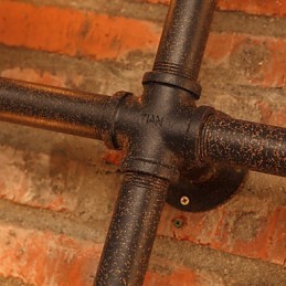 Apliques de pared de hierro con barra retro, estilo mini, rústico, de metal