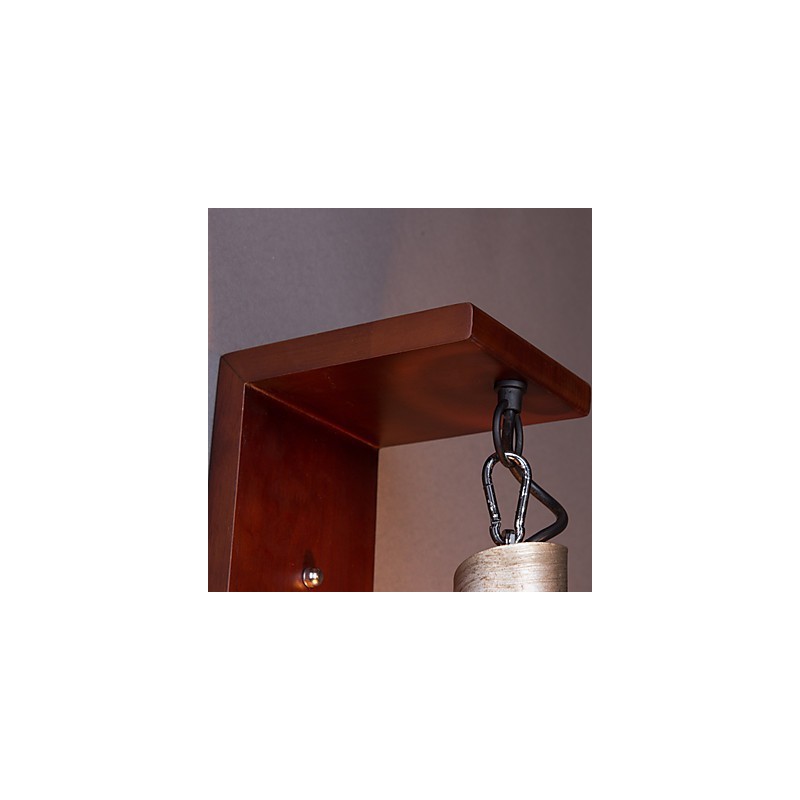 Apliques de pared de madera antiguos de 1 luz