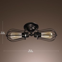 Aplique de pared dorado de 2 luces en estilo antiguo