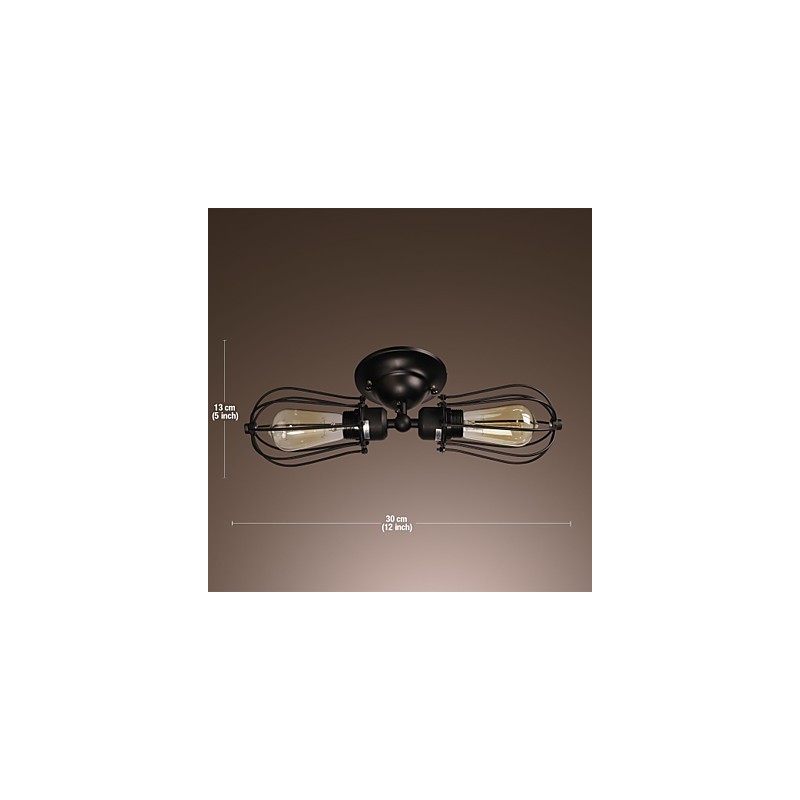 Aplique de pared dorado de 2 luces en estilo antiguo