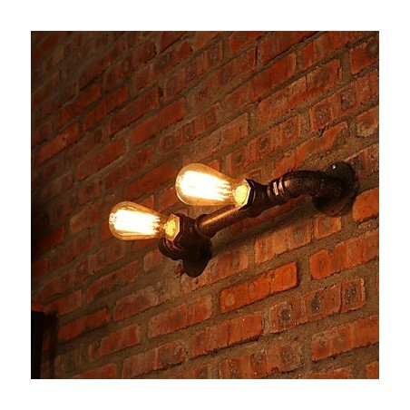 Apliques de pared estilo mini rústico Lodge de metal