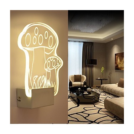 Lámpara de pared acrílica de PVC, moderna y contemporánea, de metal. Lámpara de pared acrílica de PVC, moderna y contemporánea, de metal.