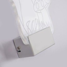 Lámpara de pared acrílica de PVC, moderna y contemporánea, de metal.