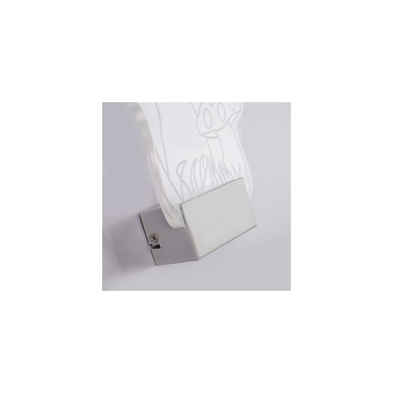 Lámpara de pared acrílica de PVC, moderna y contemporánea, de metal.
