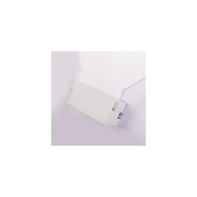 Lámpara de pared acrílica de PVC, moderna y contemporánea, de metal.