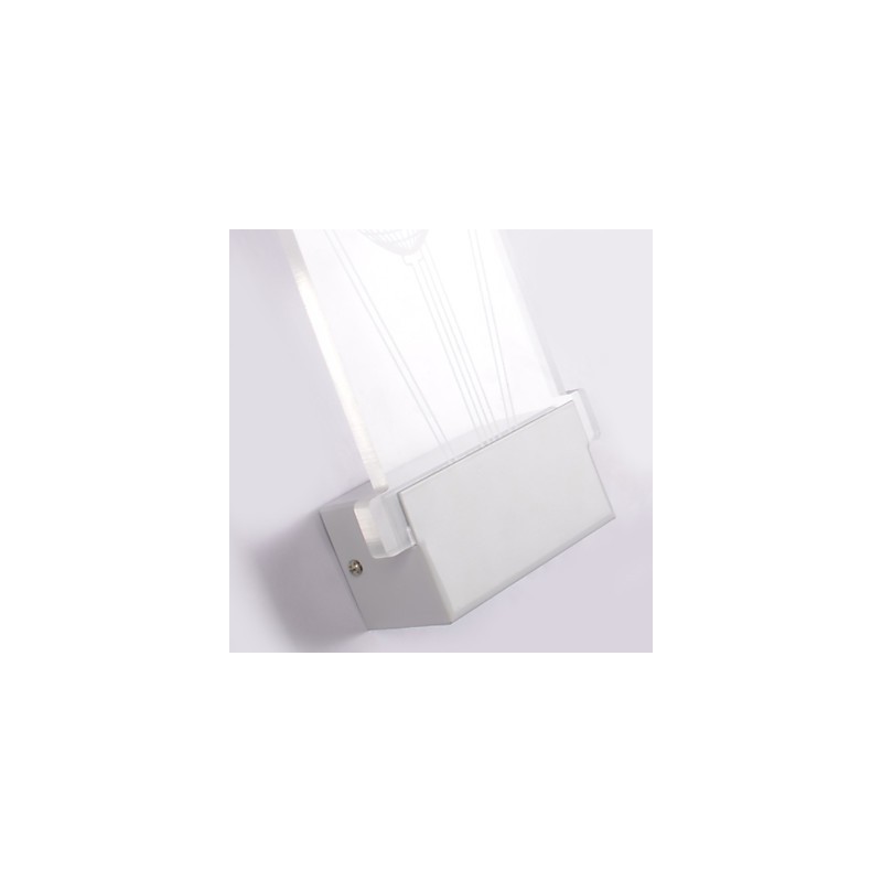 Lámpara de pared acrílica de PVC, moderna y contemporánea, de metal.
