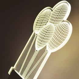 Lámpara de pared acrílica de PVC, moderna y contemporánea, de metal.