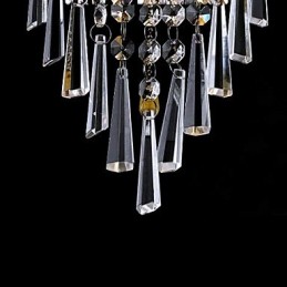 Lámpara de pared de cristal elegante con 1 luz