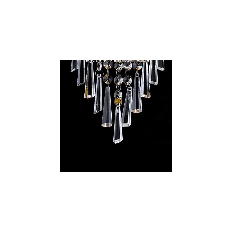 Lámpara de pared de cristal elegante con 1 luz