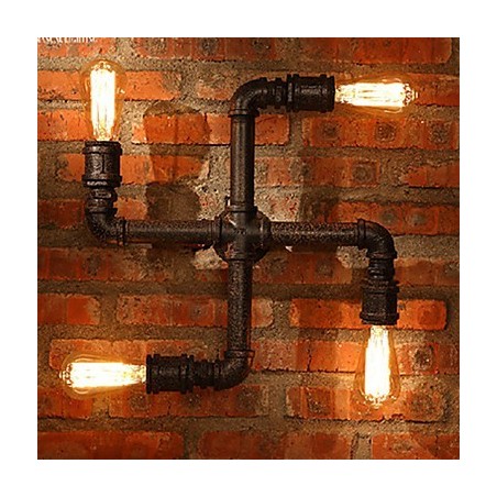Apliques de pared estilo mini rústico Lodge de metal Apliques de pared estilo mini rústico Lodge de metal